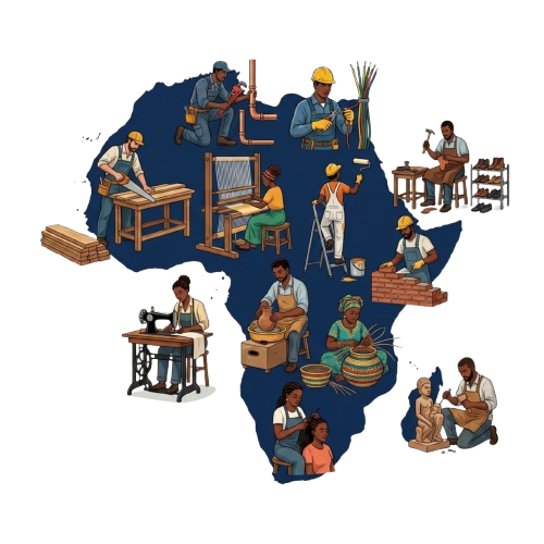 African artisans representing skilled trades across the continent