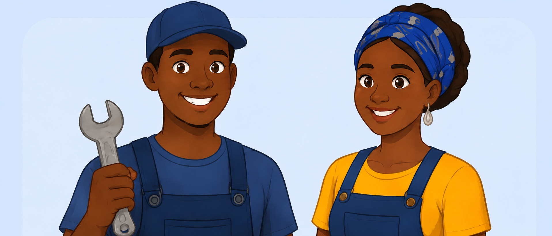 Two skilled KraftKonnect artisans